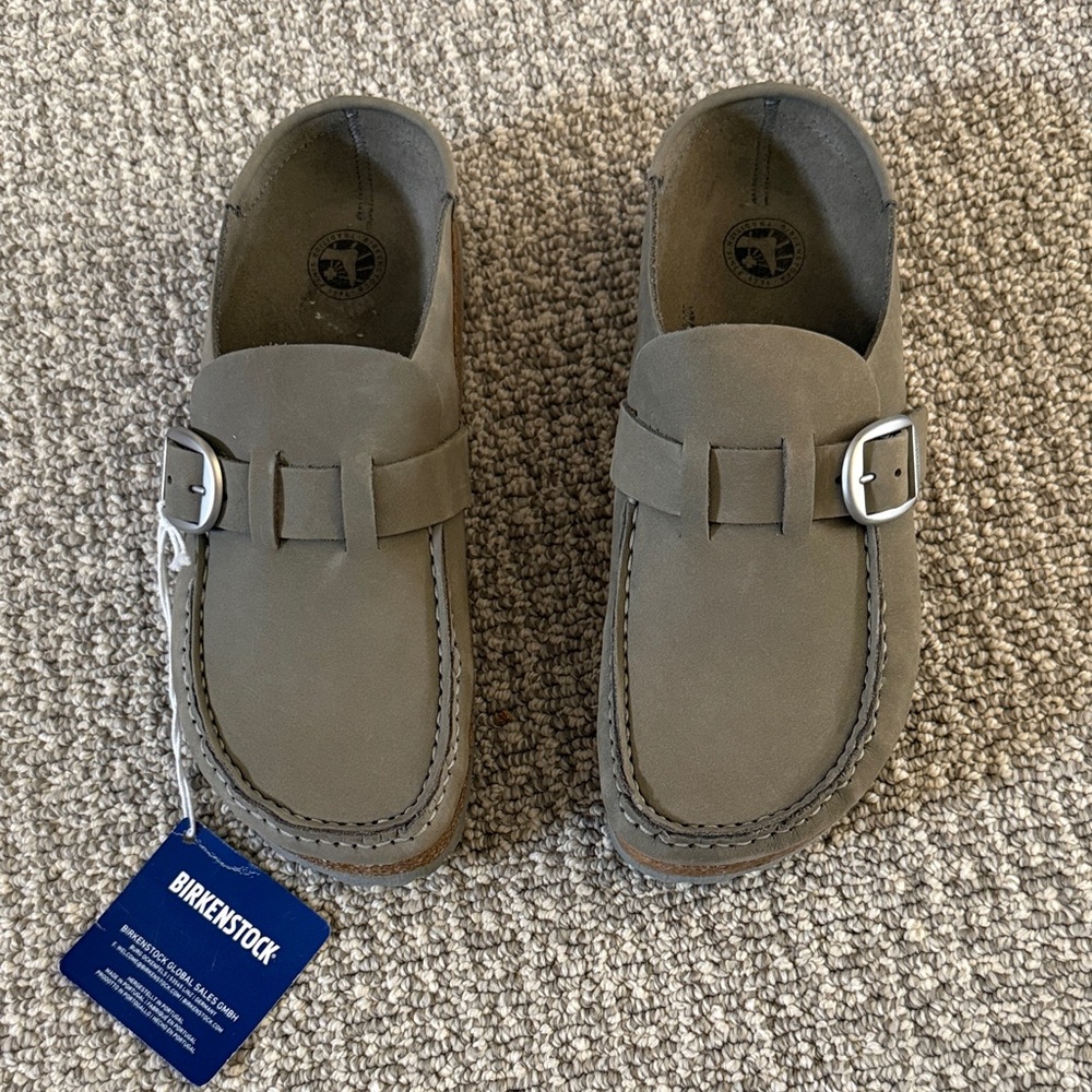 New Birkenstock Buckley Clog Shoes Grey 37 6